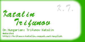 katalin trifunov business card